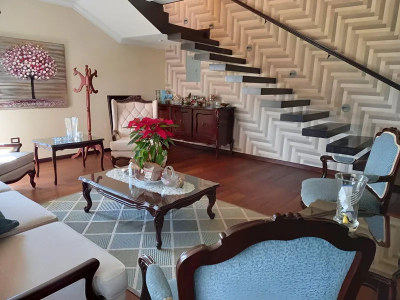 Sala de estar en Villa de Asturias