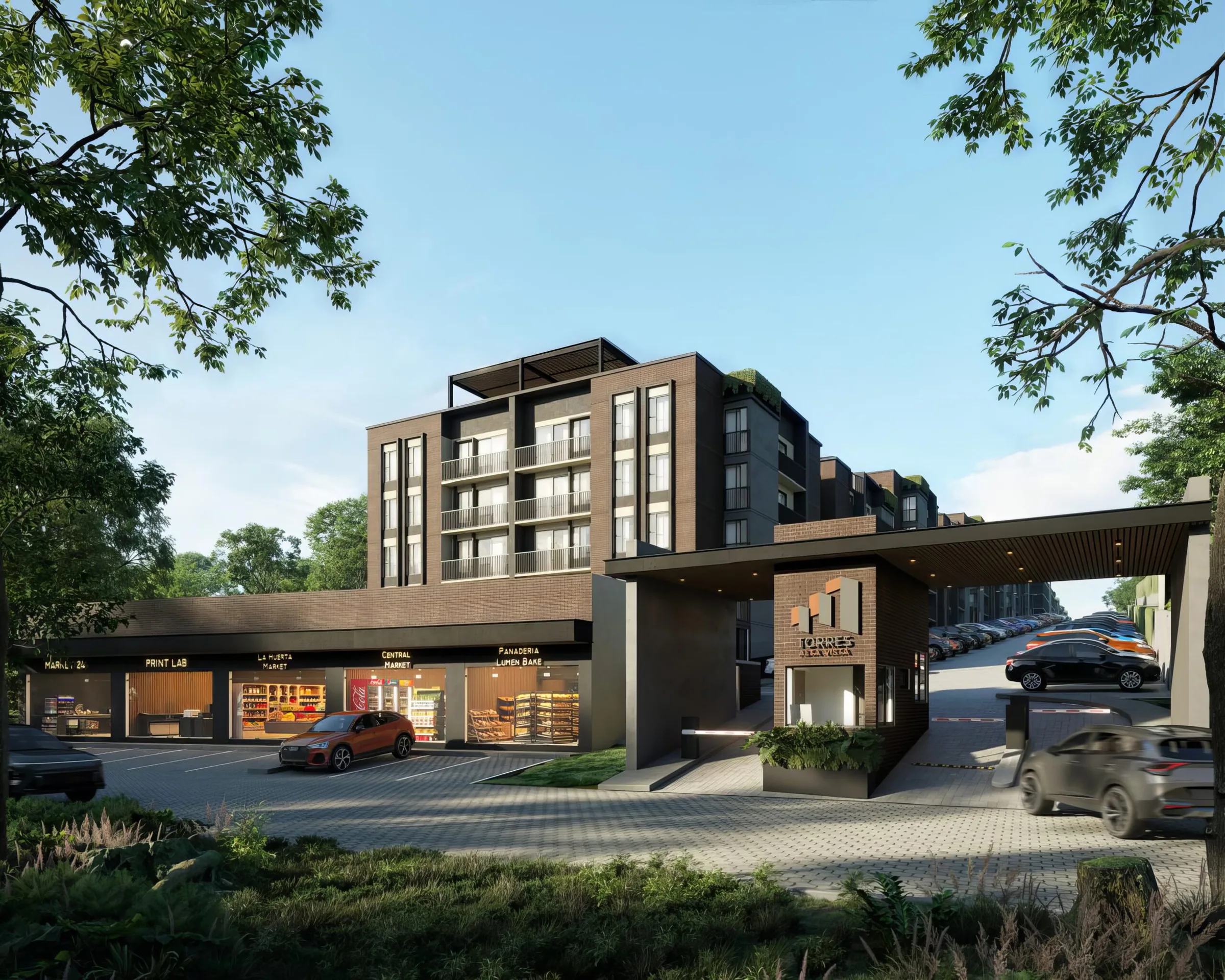 Render del proyecto Torres Alta Vista en Quetzaltenango